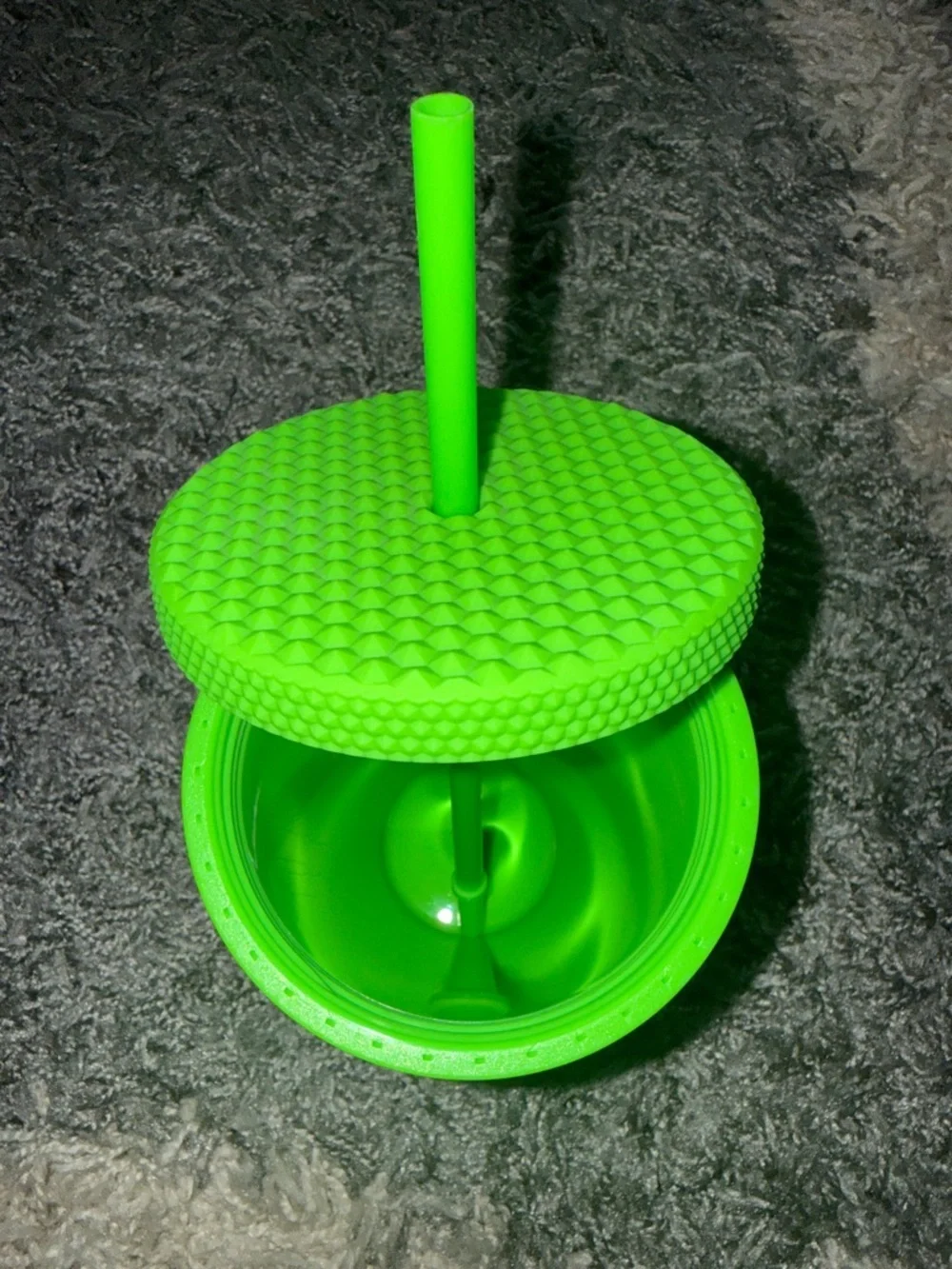 Starbucks Neon Green Studded Tumbler with Straw 16oz